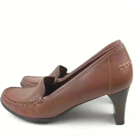 Hush Puppies Heels Sz 10 N Madison Leather Oxfords - Picture 3 of 9